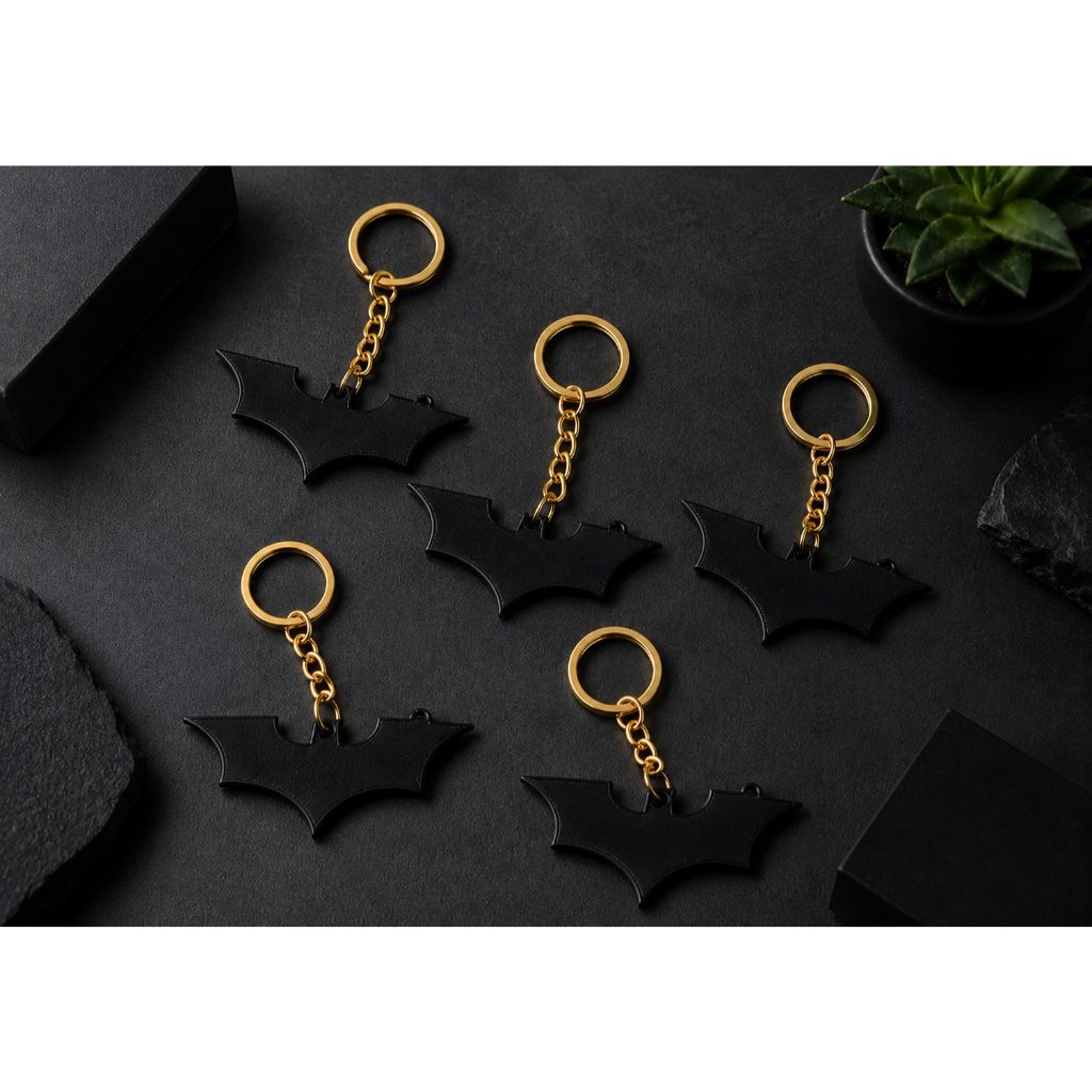 KIT 30 CHAVEIROS BATMAN SUPER HERÓI GEEK DC PRETO PREMIUM LEMBRANCINHAS ANIVERSÁRIO BRINDES E REVENDA