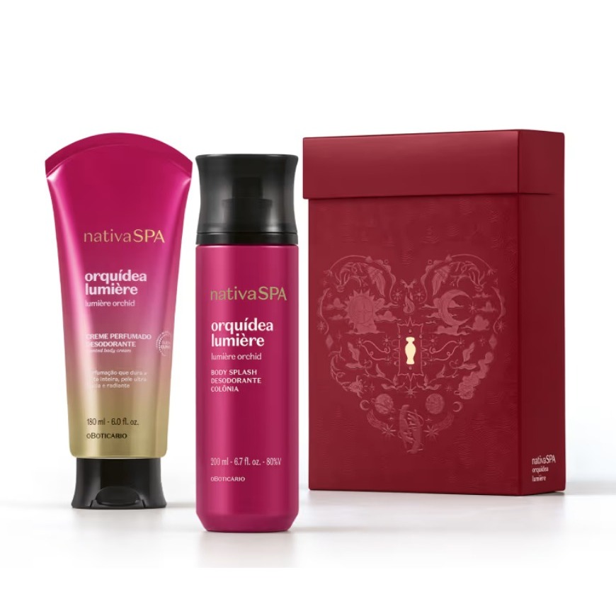 Kit Presente Dia Dos Namorados Nativa SPA Orquidea Lumière (2 itens) O Boticário