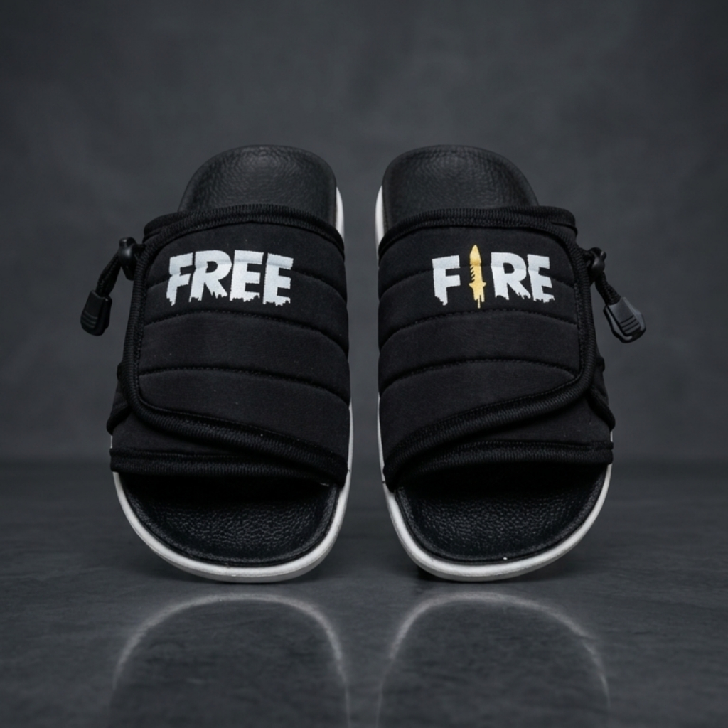 Chinelo Sandália Slide Criança Infantil Jogo Free Fire Garena Nuvem - Confortável e Macio