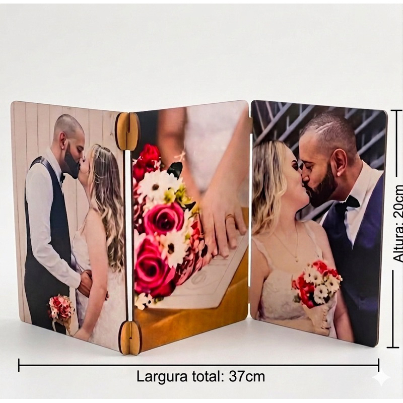 Quadro Painel em MDF Articulado Presente, Dia das Maes Dia dos Pais Dia dos Namorados Casamento Aniversario Mosaico