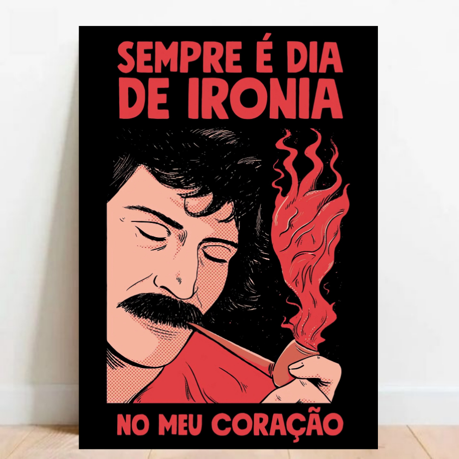 Quadro Placa Decorativa Belchior MPB Rock Musica e decoração ArtemQuadros 23