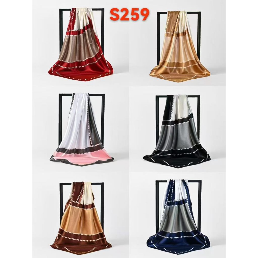 Lenços Estamapa Cetim Seda Elegante Primavera 90x90 Lenços da Moda cachecol Cetim Cabeça Pescoço