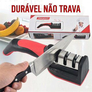 【OFERTA RELÂMPAGO】Afiador de Facas 3 Estágios | Material Aprimorado, Afiação Simples e …