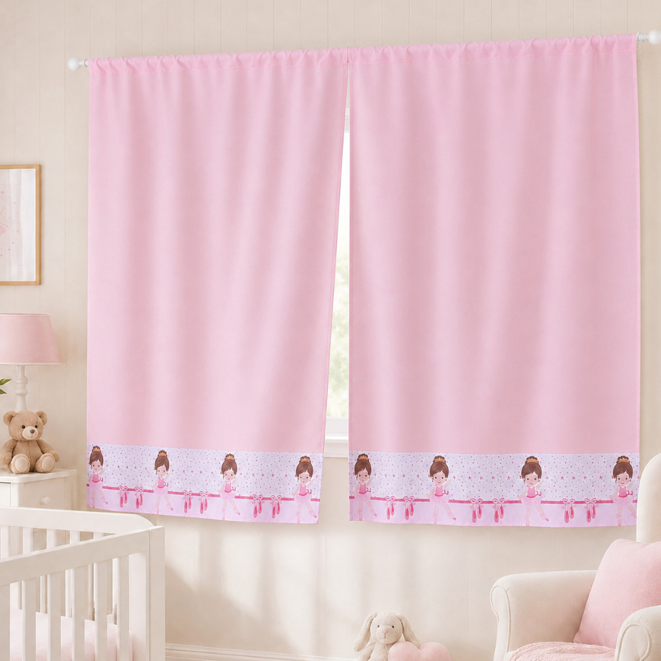Cortina Para Quarto De Bebê Sublimada 2x1,5m Estampa Infantil Decoração Quarto Baby
