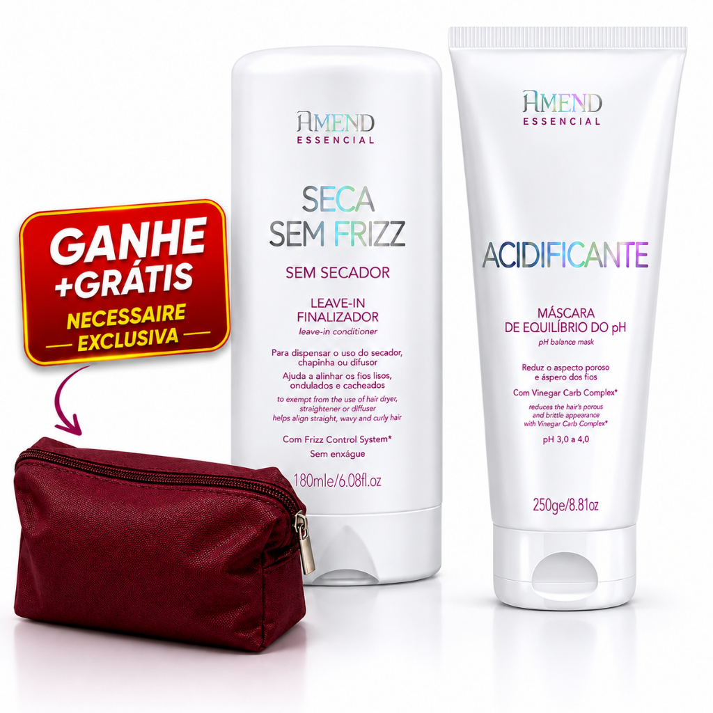 Kit Amend Leave-in Seca sem Frizz 180g e Máscara Acidificante 250g