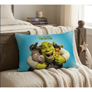 Almofada 27x37 Shrek Gato de Botas Burro Desenho Filme Presente Geek Decoração Infantil