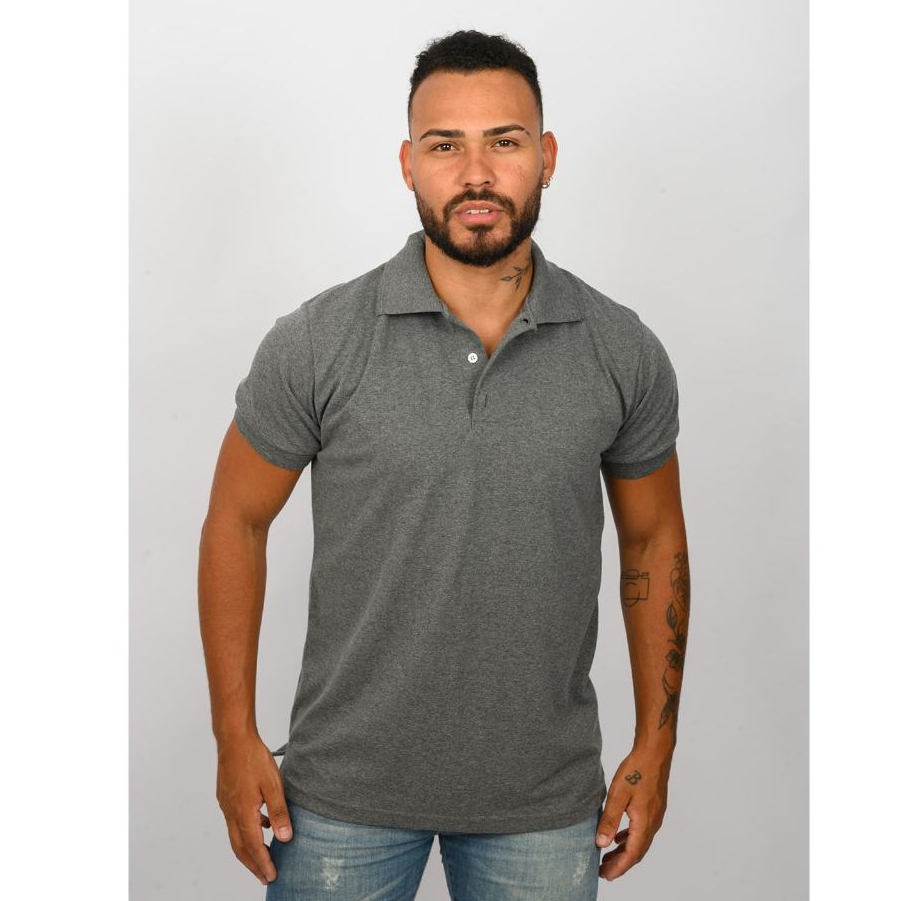 Polo Masculina Manga Curta Piquet Premium Conforto e Estilo Várias Cores