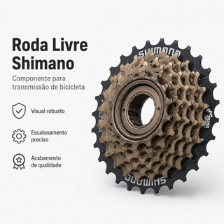 Catraca Roda Livre Shimano MF-TZ500 Rosca 7 Velocidades 14/28 Dentes Bike
