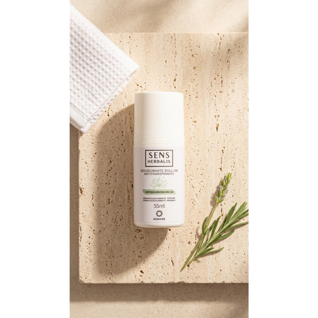 Desodorante Roll-On Antitranspirante Sens Herbalis Hinode 55ml