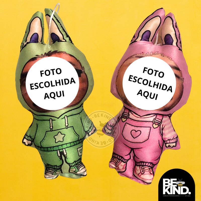 Chaveiro Artesanal Divertido LAFUFU TikTok Personalizado Com Sua Foto (Feito Manualmente)