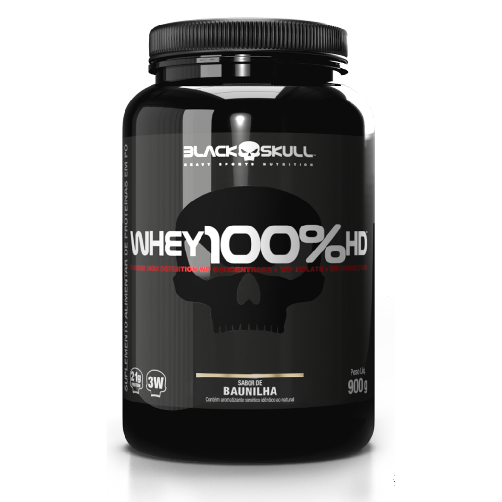 Whey 100% HD (WPC, WPI E WPH) - 900g - Black Skull