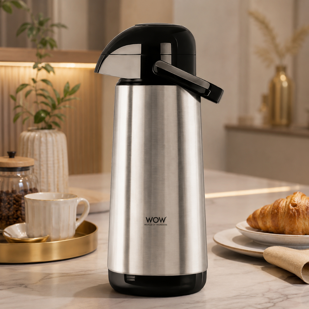 Garrafa Térmica Inox Café Bomba De Pressão 1l