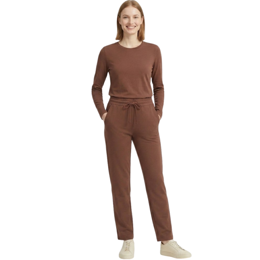 Calça Moletom Reta Feminina Básica Stretch Flanelado Malwee Original