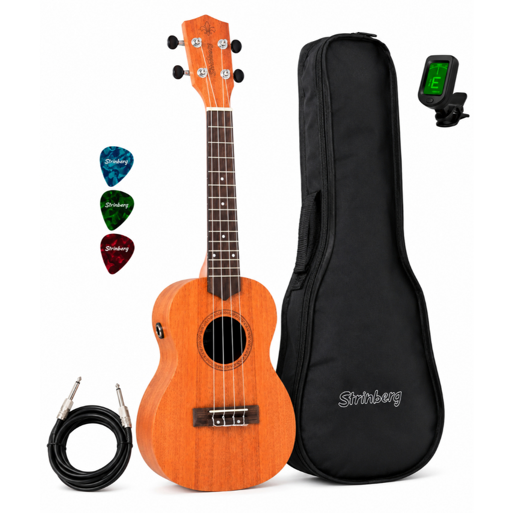 Ukulele Strinberg Uk06cmgs Concert Eletrico C/capa+acessorio