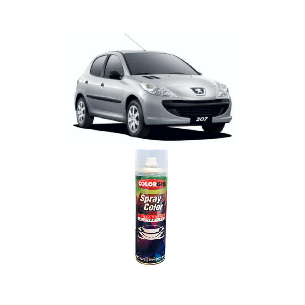 Spray Automotivo Prata Gris Aluminium Citroen/Pegeout EZR ML