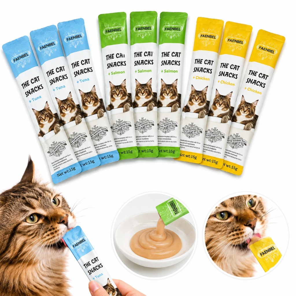 Petisco Cremoso Gatos Caixa 48 Tubos 15g Sortido Tipo Churu Truly Snack Hidratação Mimo