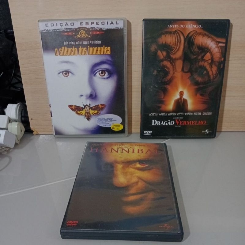 dvds Silêncio dos inocentes Hanibball Dragao  vermelho raridade
