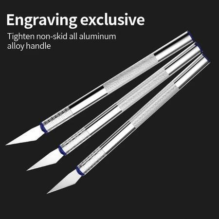 Estiletes de Precisão Kit 13 Peças + Estojo Magnético - Ideal para Artesanato e Modelismo