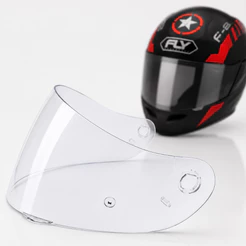Viseira Fly F7 F8 Cristal ou Fumê / Botão Reparo Avulso ou Kit Com Viseira