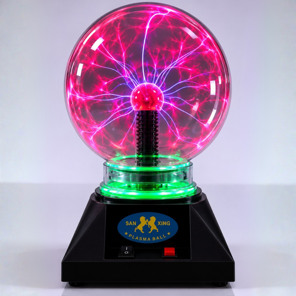 Globo de Plasma Abajur Bola Cristal Mesa Touch Mágica Light 1W de Led 110V