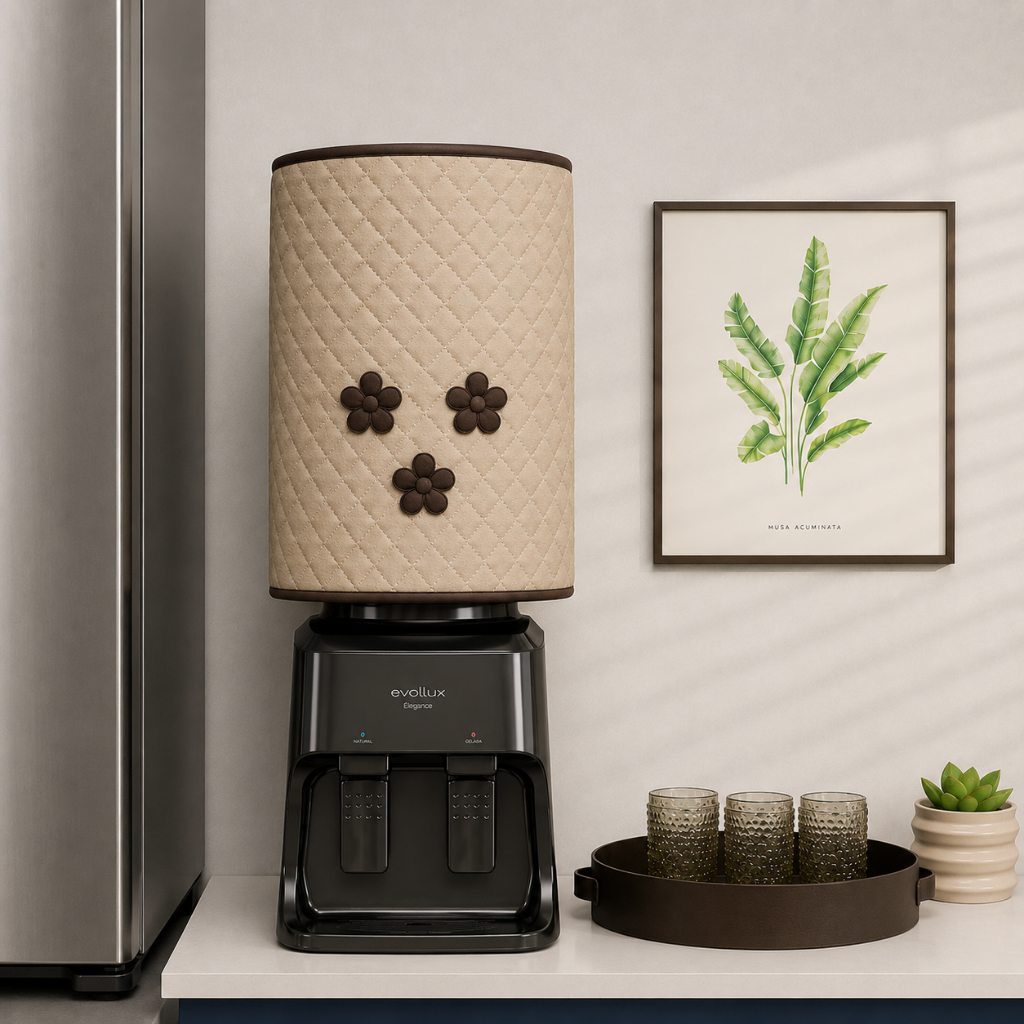 Capa Protetora para Garrafão/Galão D'água 20 Litros | Matelada com Viés | Cozinha Premium
