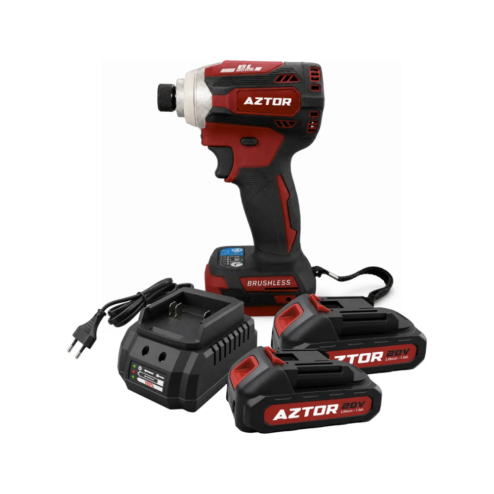 Parafusadeira De Impacto 20v 2 Baterias Aztor Azp720 Bivolt