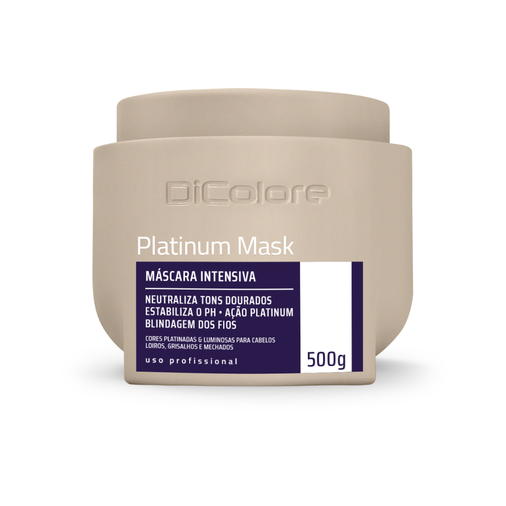 Máscara Matizadora Intensiva Efeito Platinado E Luminosos Platinum Mask DiColore - 500g