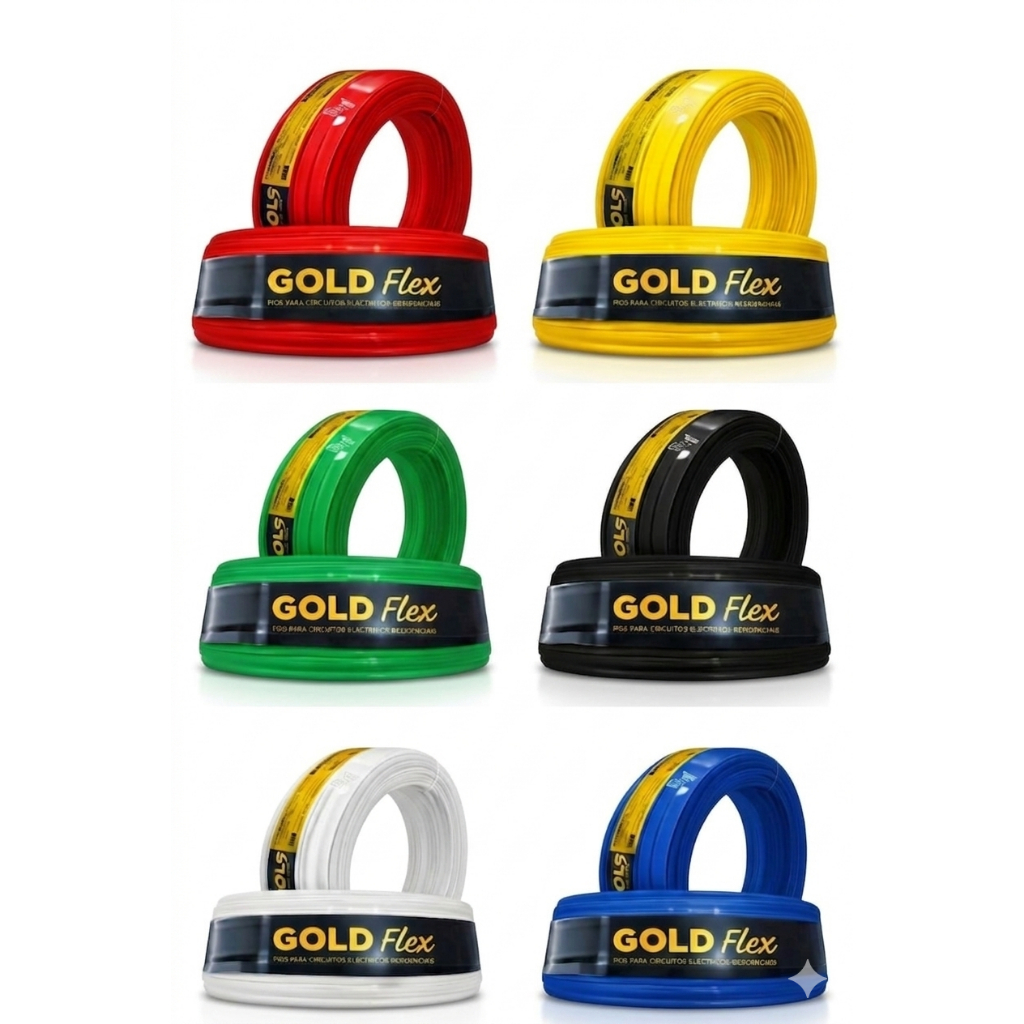 Cabo 16mm flexivel Fio 16mm 10 - 20 - 30 Metros Goldflex 450V Premium