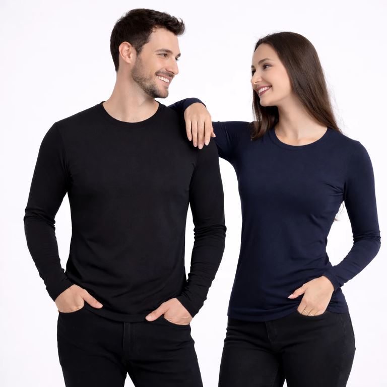Blusa Térmica Segunda Pele Flanelado/peluciada Frio Intenso Preto Proteção Uv+50 G1G2G3