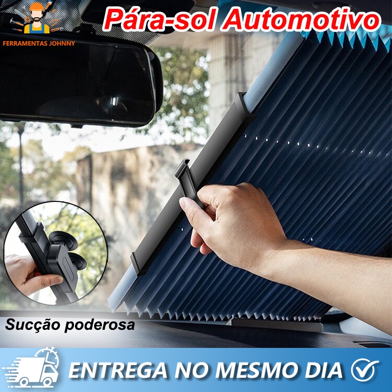 Protetor Solar Parabrisa Carro Anti-Calor  Reduz Calor no Interior, Universal
