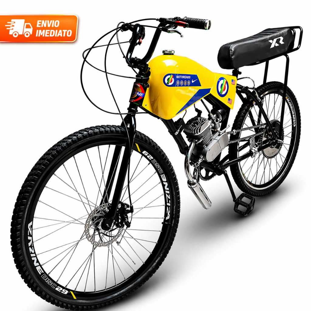 Bicicleta Bike Motorizada 80cc SPITFIRE CARENADA COM BANCO XR EXCLUSIVA (SEMI MONTADA)
