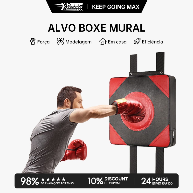 Alvo De Boxe Mural 30x30cm Sem Furo - Alvo de Parede para Treino, Academia e Artes Marciais