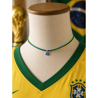 🇧🇷 Colar Copa Tricolor Nossa Senhora Aparecida – Edição Brasil B35