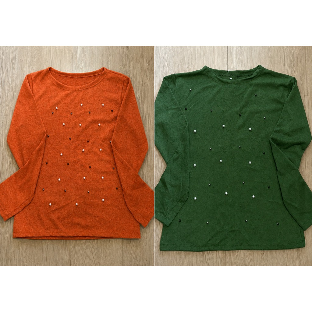 Blusa de Lãnzinha | Verde Militar e Laranja  | Tamanho Único