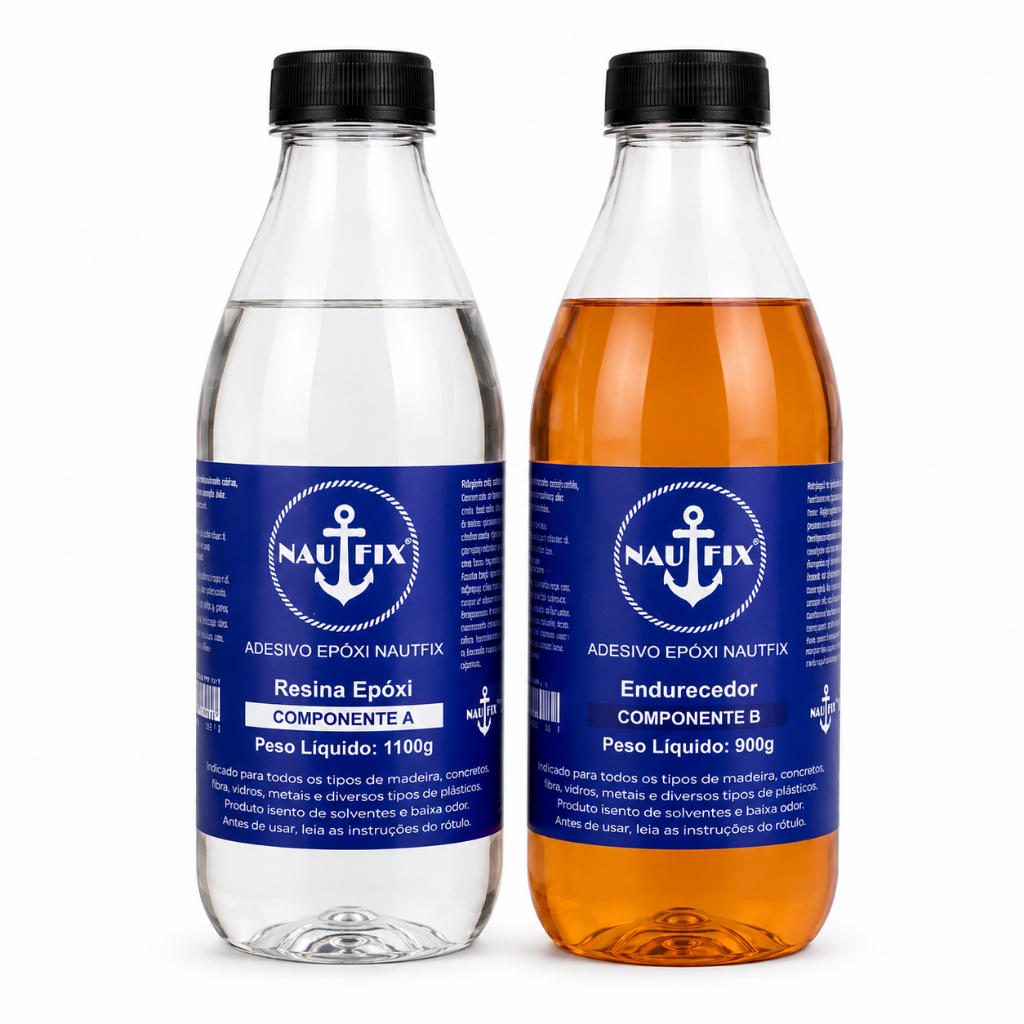 Cola Epóxi Bi Componente Naval Madeiras Reparos - Resina + Endurecedor 2kg