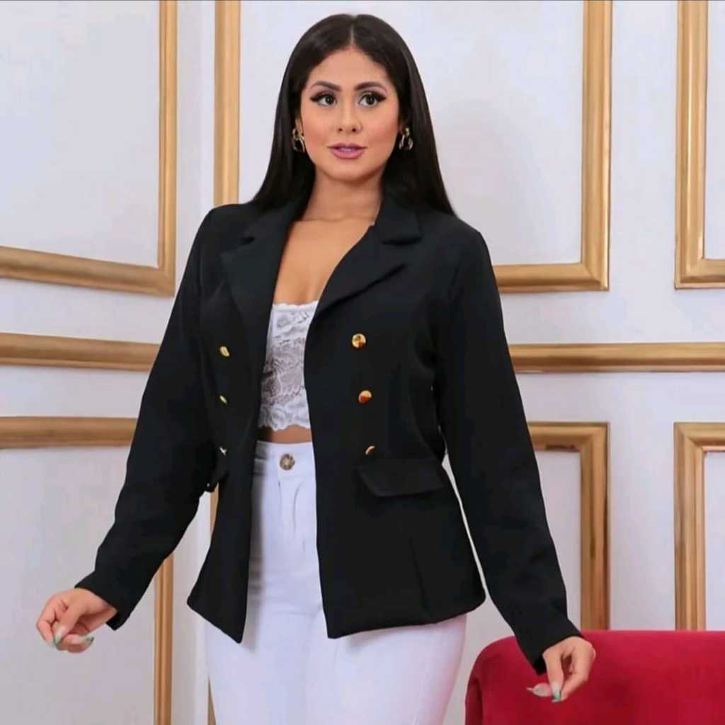 BLAZER MAX FEMININA ALFAIATARIA