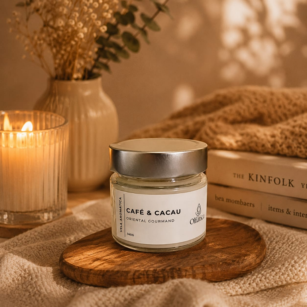 Vela Aromática Café e Cacau 140g