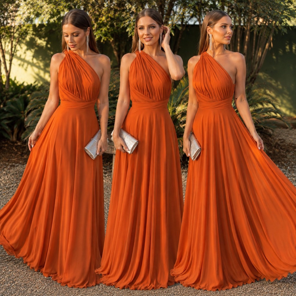 Cristina Anair Vestido Multiformas Luxo Longo Para Festa e Formatura Casamento Madrinhas e Convidadas