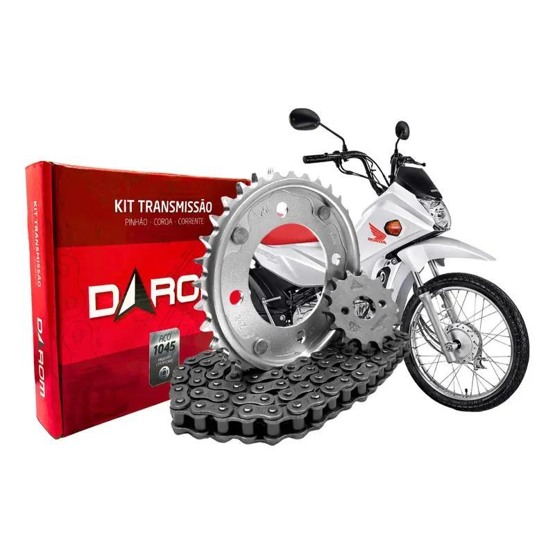 Kit Relação Honda Pop 110i 2015 2016 2017 2018 2019 2020 2021 2022 2023 2024 Darom Transmissão