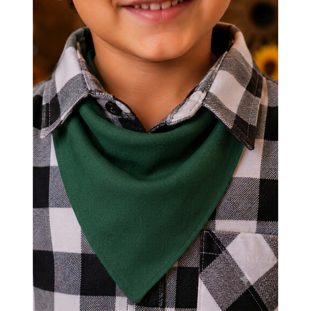 Lenço Caipira Infantil Bandana Junina Para Menino Acessório Camisa Xadrez