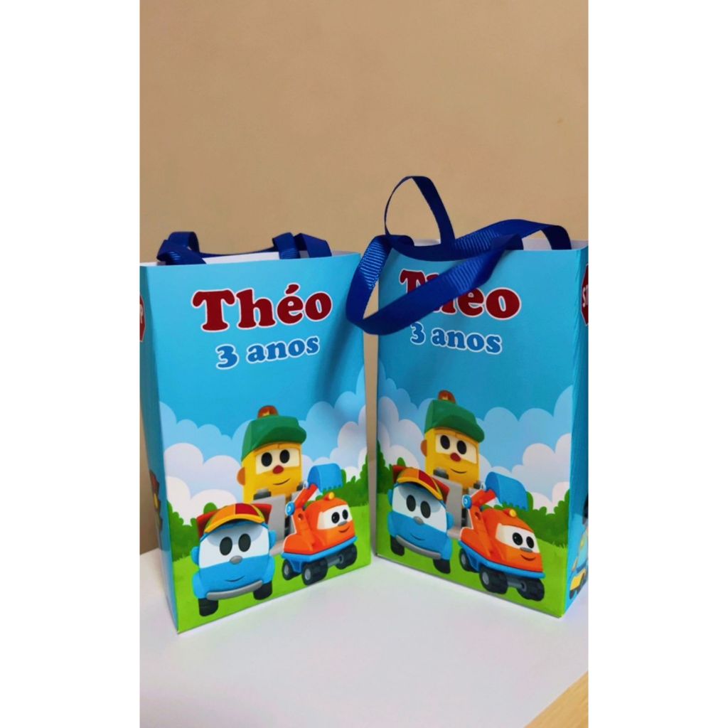 Sacolinhas Léo O Caminhão Lembrancinhas Personalizadas Para Aniversário