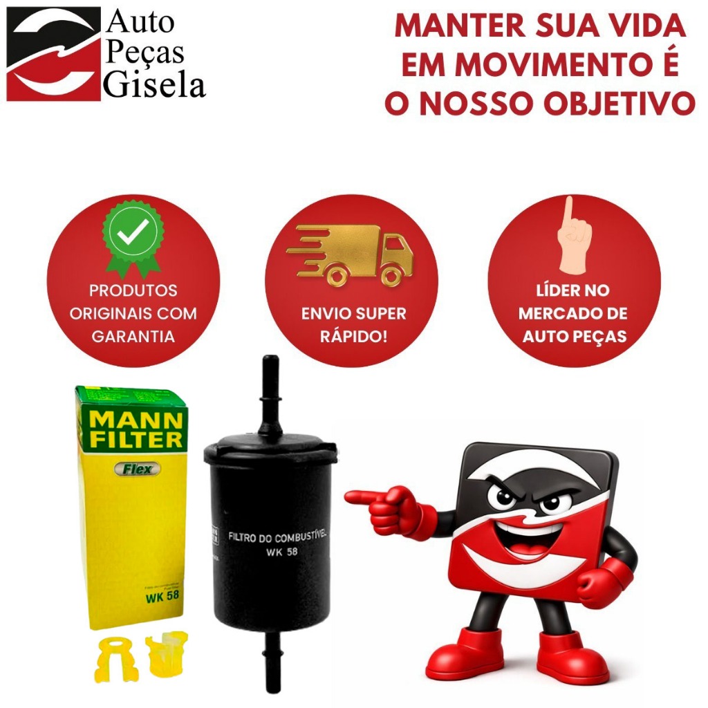 Filtro Combustível Mann - GM Corsa Celta Onix Toyota Etios Corolla Fiat Uno Toro Fit Uno · foto 2
