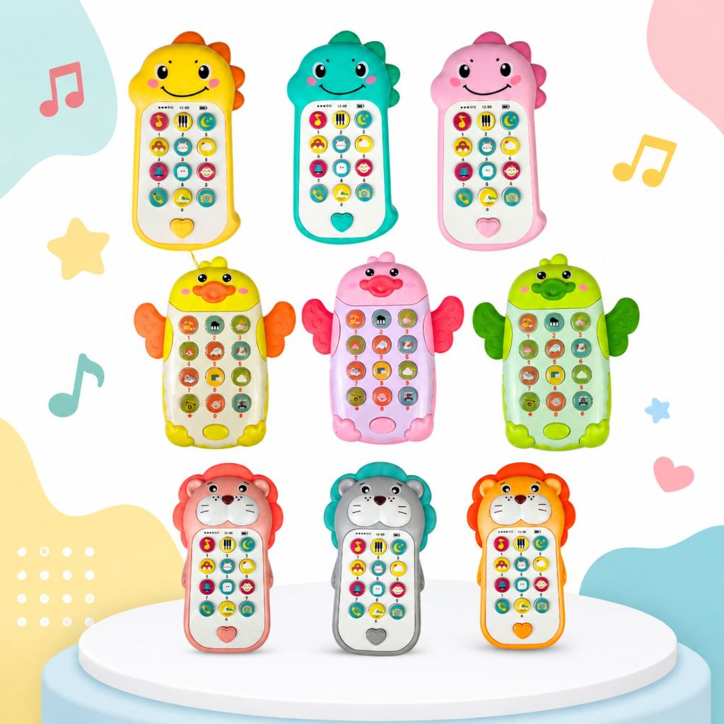 Celular Infantil Musical Interativo com Sons Luzes e Aprendizado em Inglês