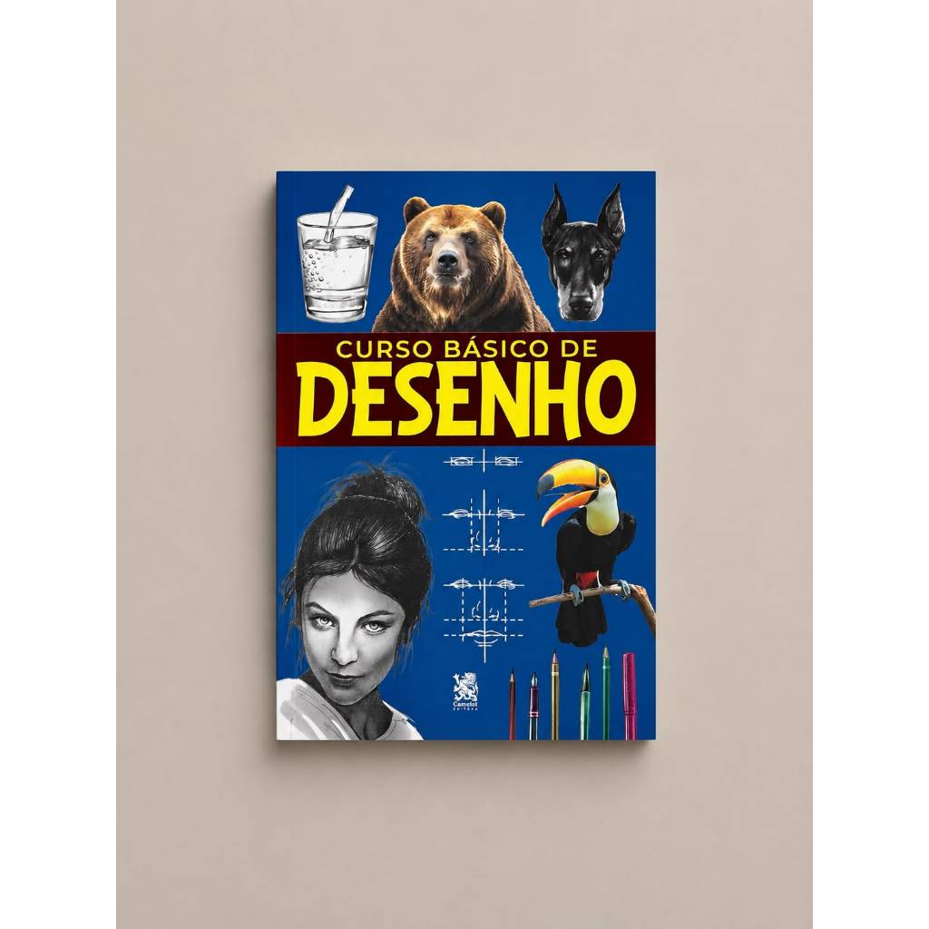 Livro Curso Básico de Desenho - ENVIO IMEDIATO E MELHOR PREÇO!!