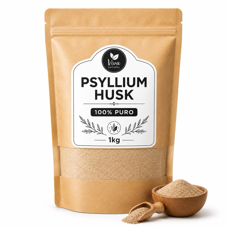 Psyllium Husk 100% puro | Fibra em pó | linha premium 1kg