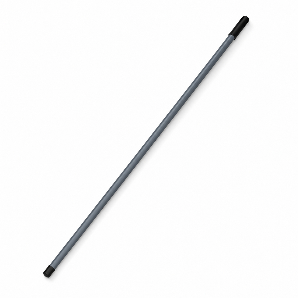 Cabo para Vassoura 130cm Rosca Universal Cinza Reforçado Alta Durabilidade