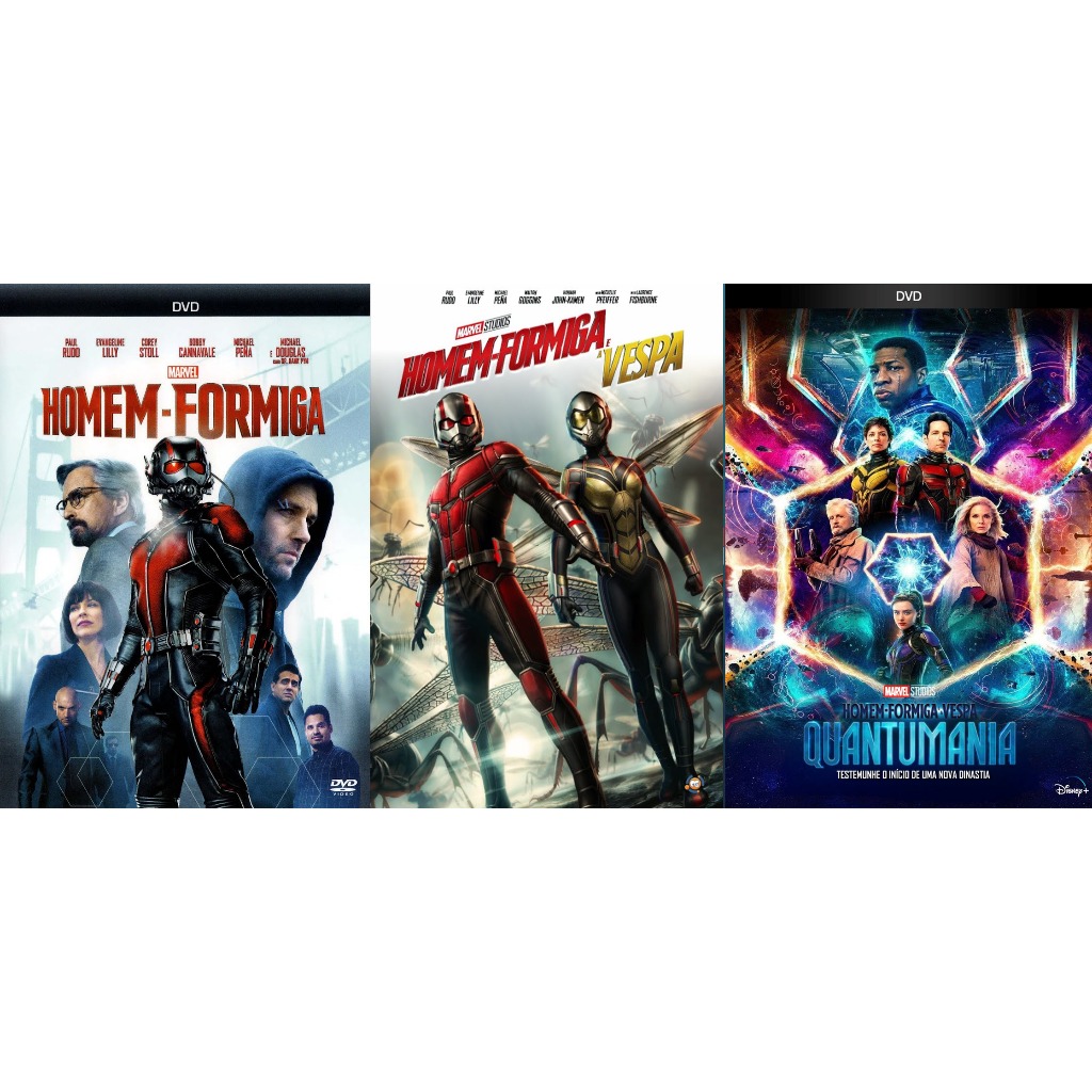 Homem-Formiga - Kit com 3 filmes em DVD