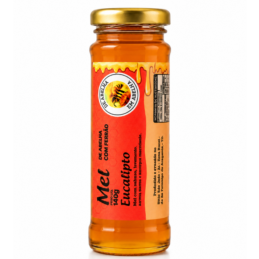 Mel Florada Eucalipto 140g Ouro Líquido 1un De Abelha Em Abelha