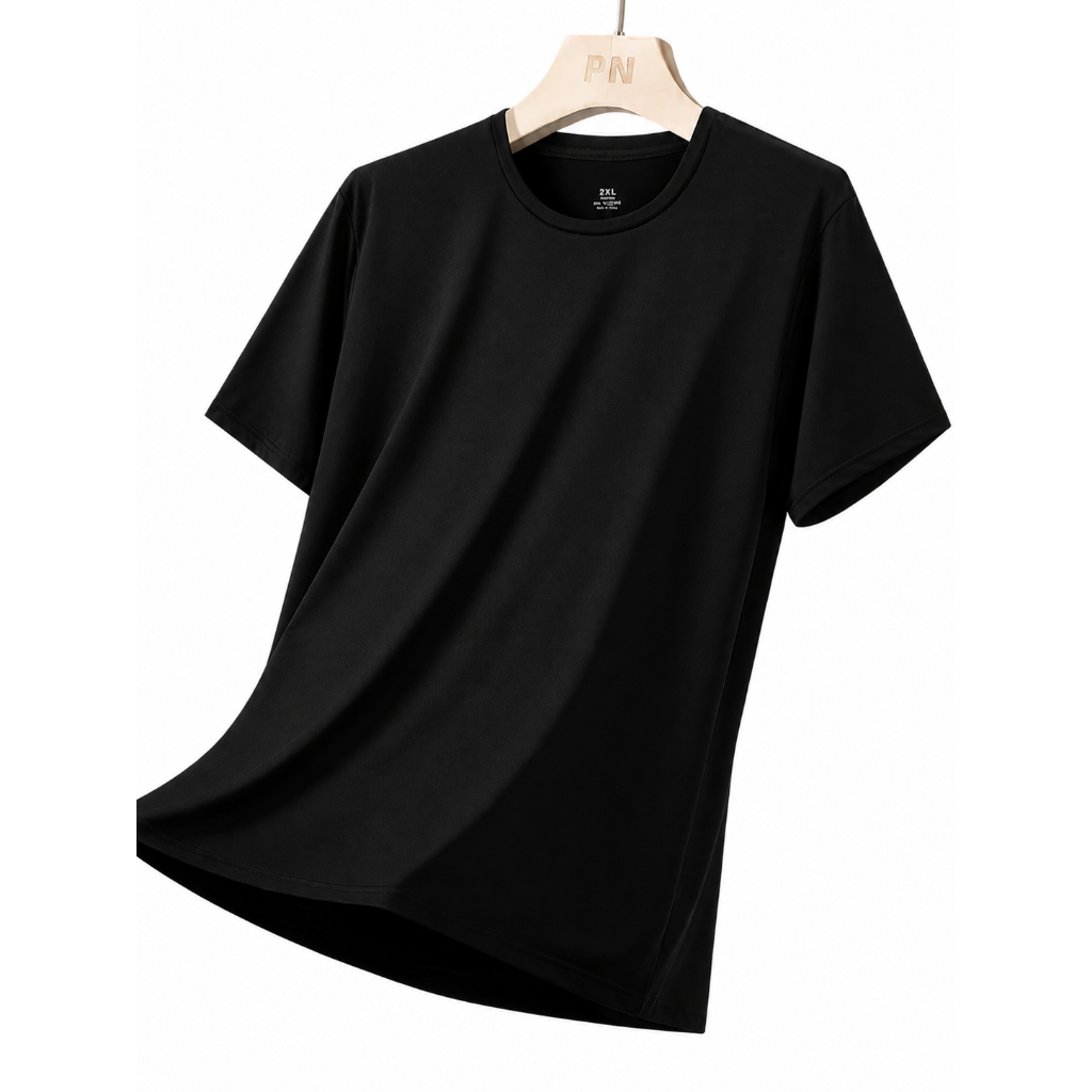 Kit 3/6/9 Camiseta Básica Masculina Segunda Pele Lisa UV 50+ Proteção Solar Manga Curta Atacado