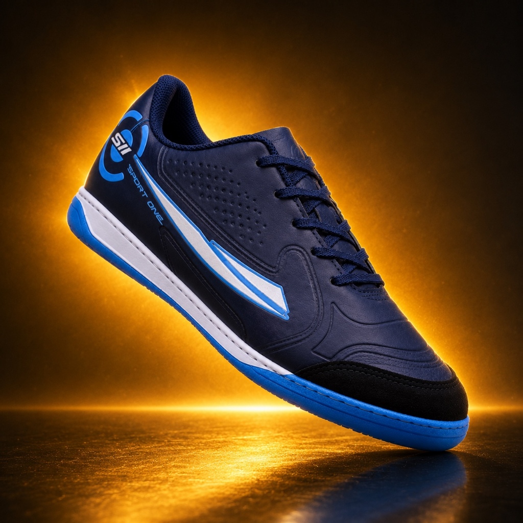 Chuteira Salão Futebol Futsal Quadra Bico de Couro Oficial Original Colada e Costurada Masculina